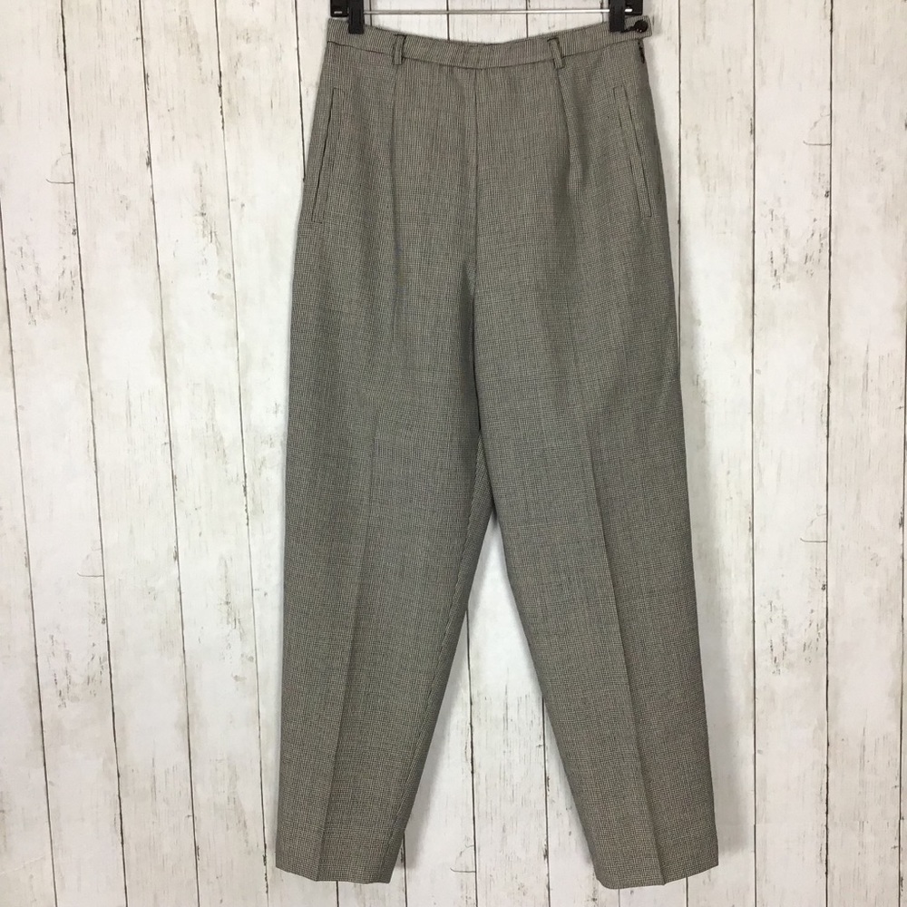 Vtg Pendleton High Waisted Dress Pants Houndstooth